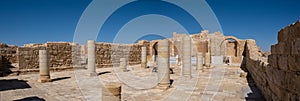 Remains of Avdat or Abdah and Ovdat and Obodat, ruined Nabataean city in the Negev desert