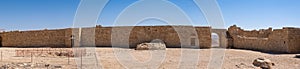 Remains of Avdat or Abdah and Ovdat and Obodat, ruined Nabataean city in the Negev desert