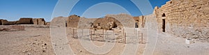 Remains of Avdat or Abdah and Ovdat and Obodat, ruined Nabataean city in the Negev desert