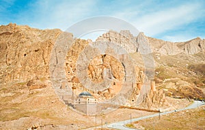 Remains of Bayazit castle in Kars region