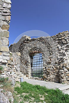 Ruins of castles - Devin castle in Slovakia, medieval fortress