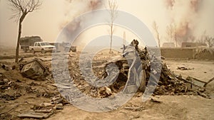 Remains Of A Bombed Village In Afghanistan