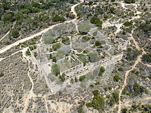 Remains of the Ca l\'Alemany farmhouse in the Canyet neighborhood of Badalona photo