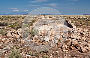 Remains of Canyon Diablo Ghost Town near Winslow, Arizona