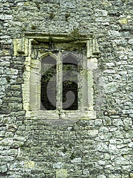 Remains of Chepstow Castle at Chepstow, Monmouthshire, Wales, UK