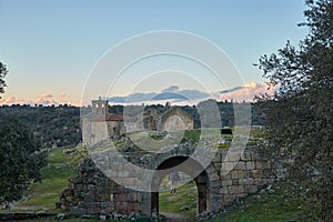 Remains of the Church of Our Lady of the Castle in Castelo Mendo, Almeida, Portugal