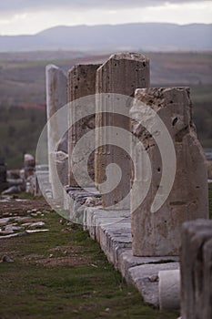 Remains of Columns in Turkey