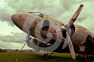 Remains of a Dakota DC3 aircraft photo