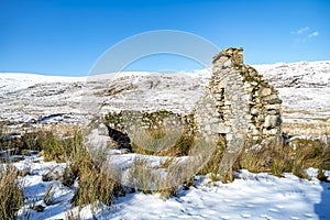 The remains of the Derryveagh evictions - In April 1861 landlord John George Adair evicts over 250 tenants from Donegal photo