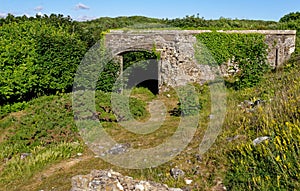 Remains of Dunraven Castle - South Wales, United Kingdom