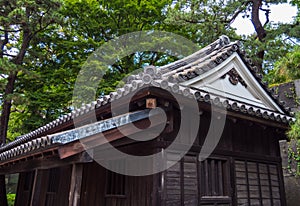 The remains of Edo Castle in Tokyo - Doshin bansho guardhouse