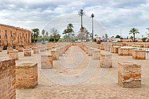 Remains of the first mosque near Koutoubia Mosque in Marrakesh