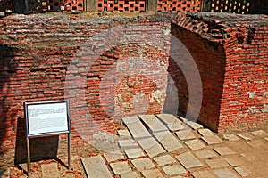 The remains of Fort Provintia, Tainan City, Taiwan