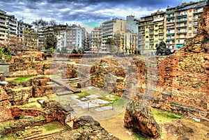 Remains of Galerius Palace in Thessaloniki