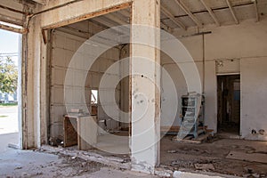 Remains of a Gas Station in Merkel, Texas