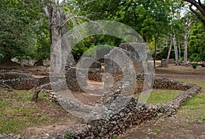 Remains of Gede, in Kenya, Africa