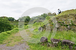 Remains of Hara castle in Shimabara, Nagasaki, Japan. It is part of the World Heritage Site -