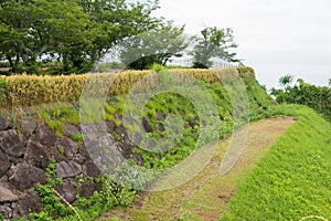 Remains of Hara castle in Shimabara, Nagasaki, Japan. It is part of the World Heritage Site -