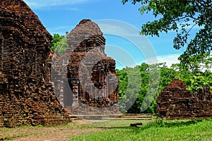 Remains of Hindu temples at My Son Sanctuary, Vietnam