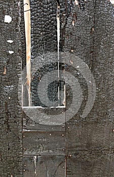 Remains of a house fire