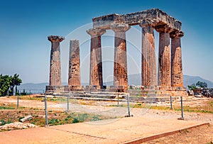 Remains of an important Roman city - Corinth.