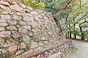 Remains of Japanese castle Busan (1592) in Busan, Korea