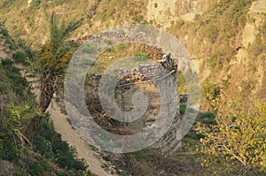 remains of kangra fort, himachal pradesh, india