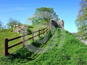 Remains of Kendal castle with