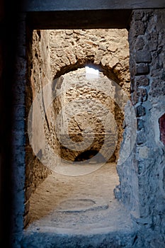 Remains of a kitchen in a house from Pompeii. Italy - Pompeii wa