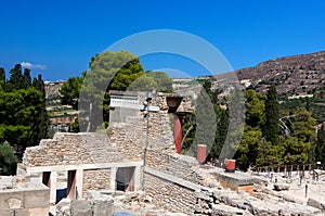 Remains Knossos Palace, Crete, Greece