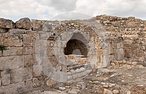 The remains  of the Maresha city in Beit Guvrin, near Kiryat Gat, in Israel