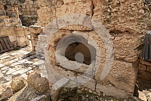 The remains  of the Maresha city in Beit Guvrin, near Kiryat Gat, in Israel