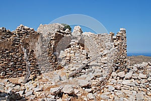 Medieval Crusader castle, Tilos island photo