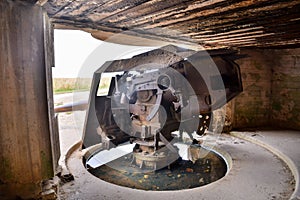 Remains of the Mulberry harbour in Normandy France, Europe