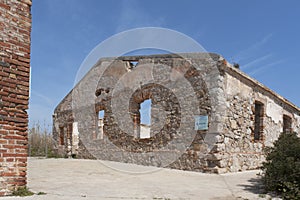 Remains of the old Carabiners Barracks in El Prat de Llobregat, Spain.