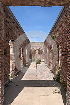 Remains of the old Carabiners Barracks in El Prat de Llobregat, Spain.