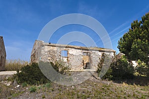 Remains of the old Carabiners Barracks in El Prat de Llobregat, Spain.