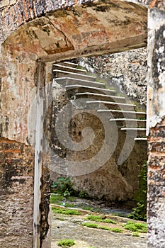 Remains of old house in ruins, Panama