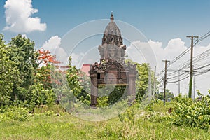 Remains of an old Khmer temple in Buriram