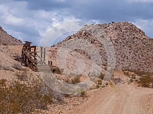 Remains of Old Mine near Deming, New Mexico photo