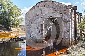 Remains of the old mines of Riotinto in Huelva Spain photo
