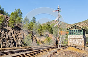 Remains of the old mines of Riotinto in Huelva Spain