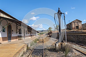 Remains of the old mines of Riotinto in Huelva Spain