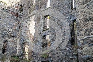 The remains of Raphoe castle in County Donegal - Ireland