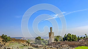 Remains of Roman city of Chellah necropolis. Rabat. Morocco.