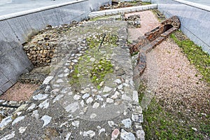 Remains of the Roman military camp at Michaelerplatz in Vienna.