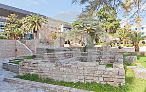 Remains of Roman necropolis in Budva