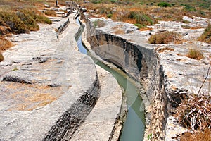 Remains of a Roman plumbing system, near Caesarea