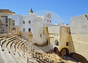 The Roman Theatre of Cadiz. Andalusia, Spain photo