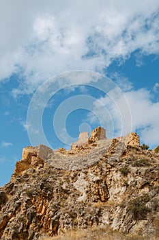 Remains of the Santa Croche castle, in Spain photo